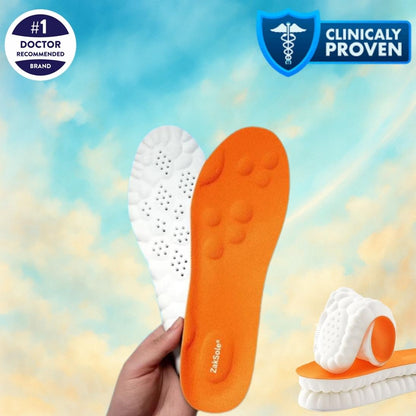 Orange Cushioned All Day Standing Insoles