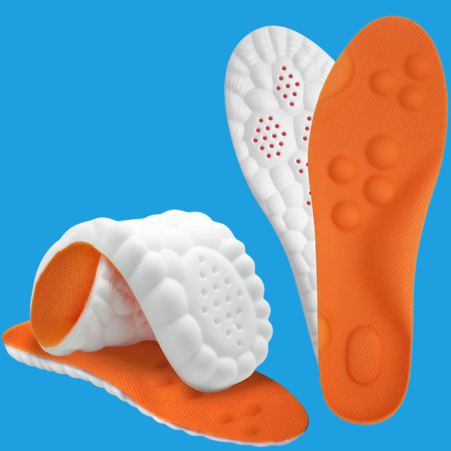 Orange Super Soft Running Insoles