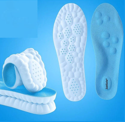 White shoe insole with textured surface and 'Zoklee' branding on a blue background